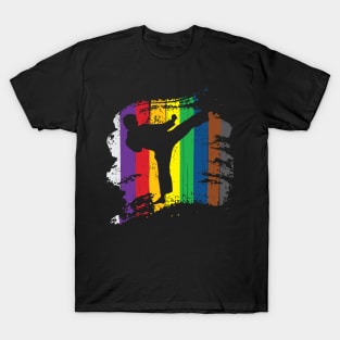 Karate Belt Colors Silhouette' Karate T-Shirt